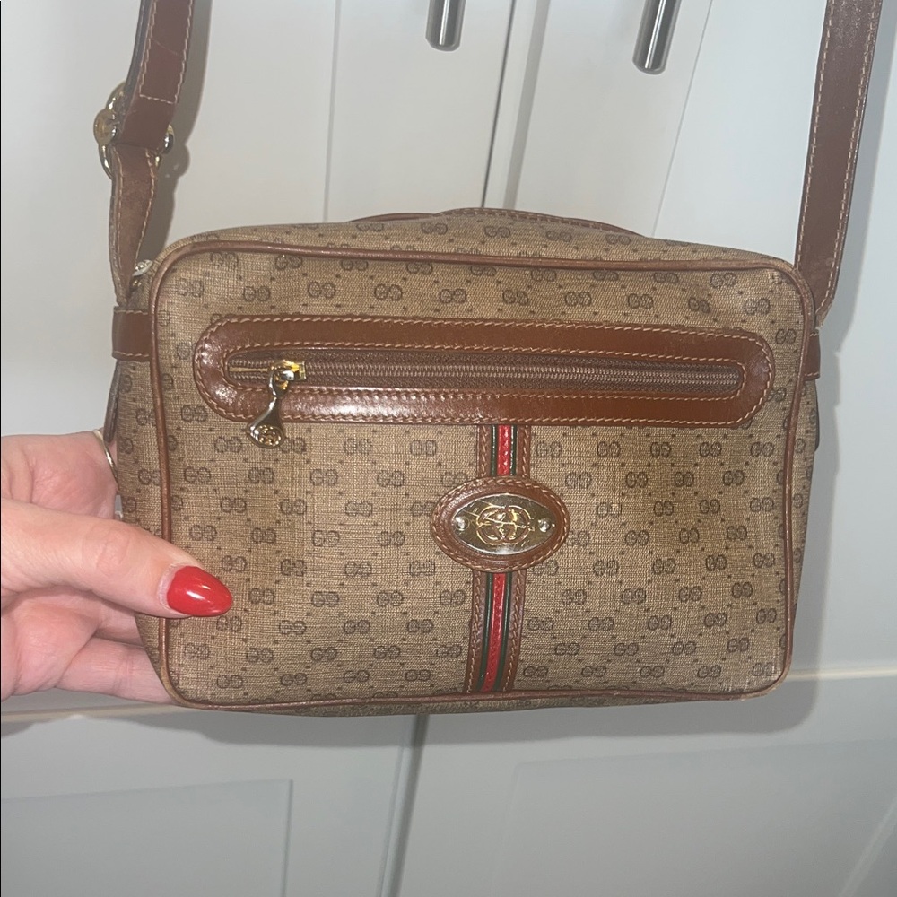 Vintage Gucci Mini GG Adjustable Crossbody